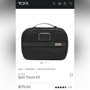 Tumi Alpha 3 split travel kit